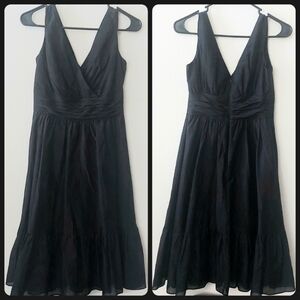 NWT White House Black Market Sleeveless Black Dress